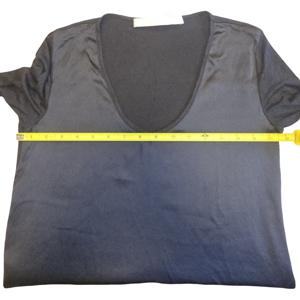 Lola And Sophie Elegant Black Blouse Women's Size XS - Picture 8 of 12